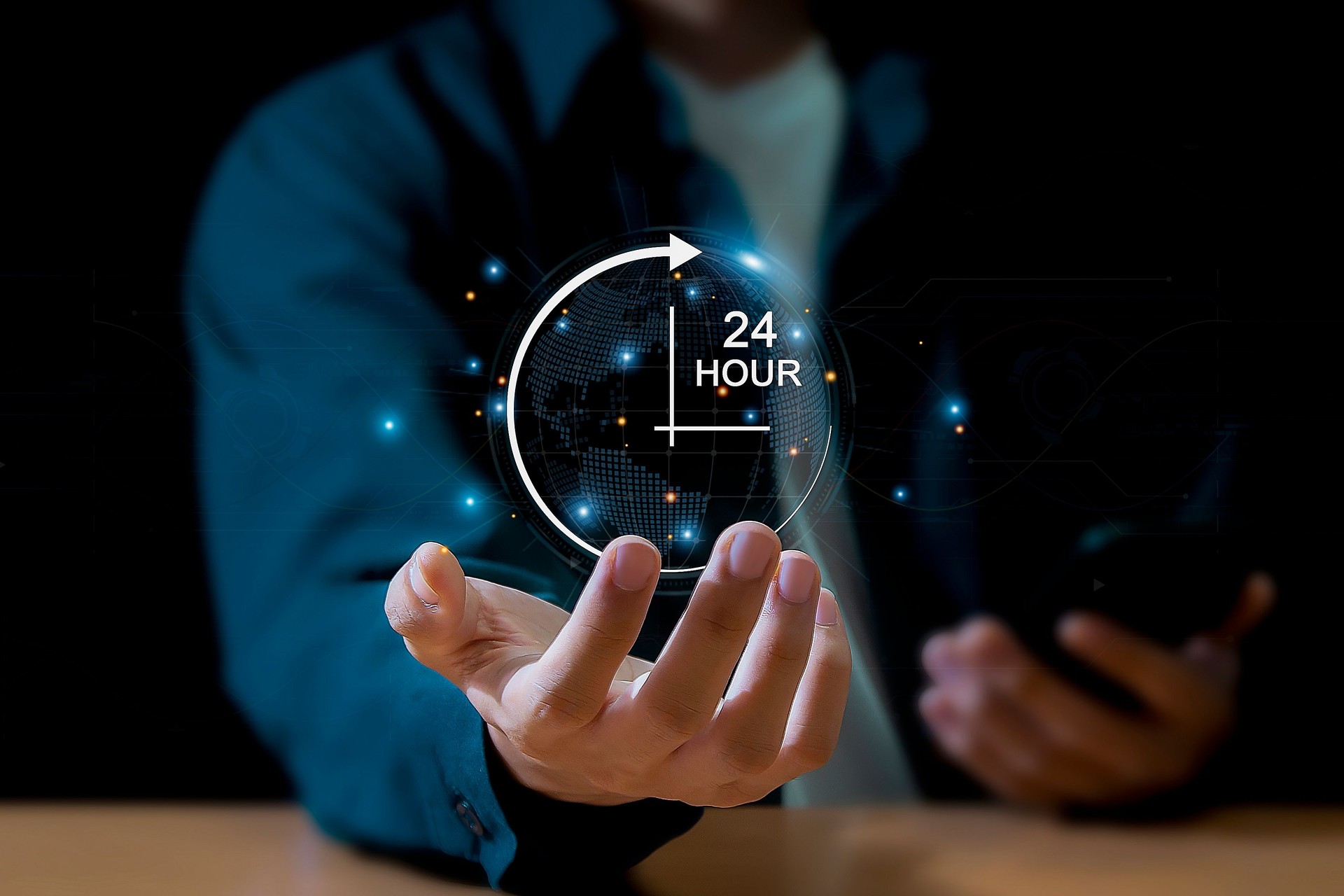 Relentless service concept Services or activities will be performed continuously 24 hours a day.